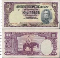 Продать Банкноты Уругвай 1000 песо 1939 