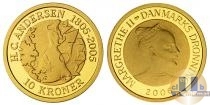 Продать Монеты Дания 10 крон 2006 Золото
