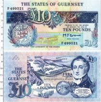Продать Банкноты Гернси 10 фунтов 1989 