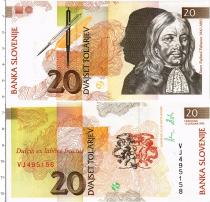 Продать Банкноты Словения 20 толаров 1992 