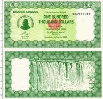 Продать Банкноты Зимбабве 100000 доллар 2005 