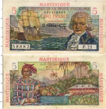 Продать Банкноты Мартиника 5 франков 1947 