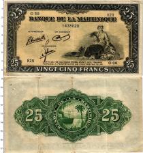 Продать Банкноты Мартиника 25 франков 1943 