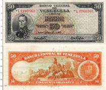 Продать Банкноты Венесуэла 50 боливар 1965 