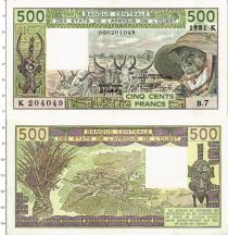 Продать Банкноты Сенегал 500 франков 1989 