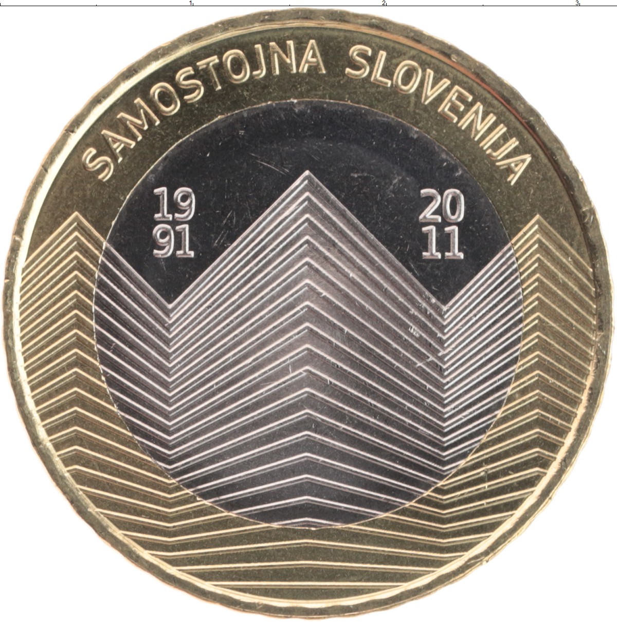 2022 Словения Матия Яма монета 3 евро! 