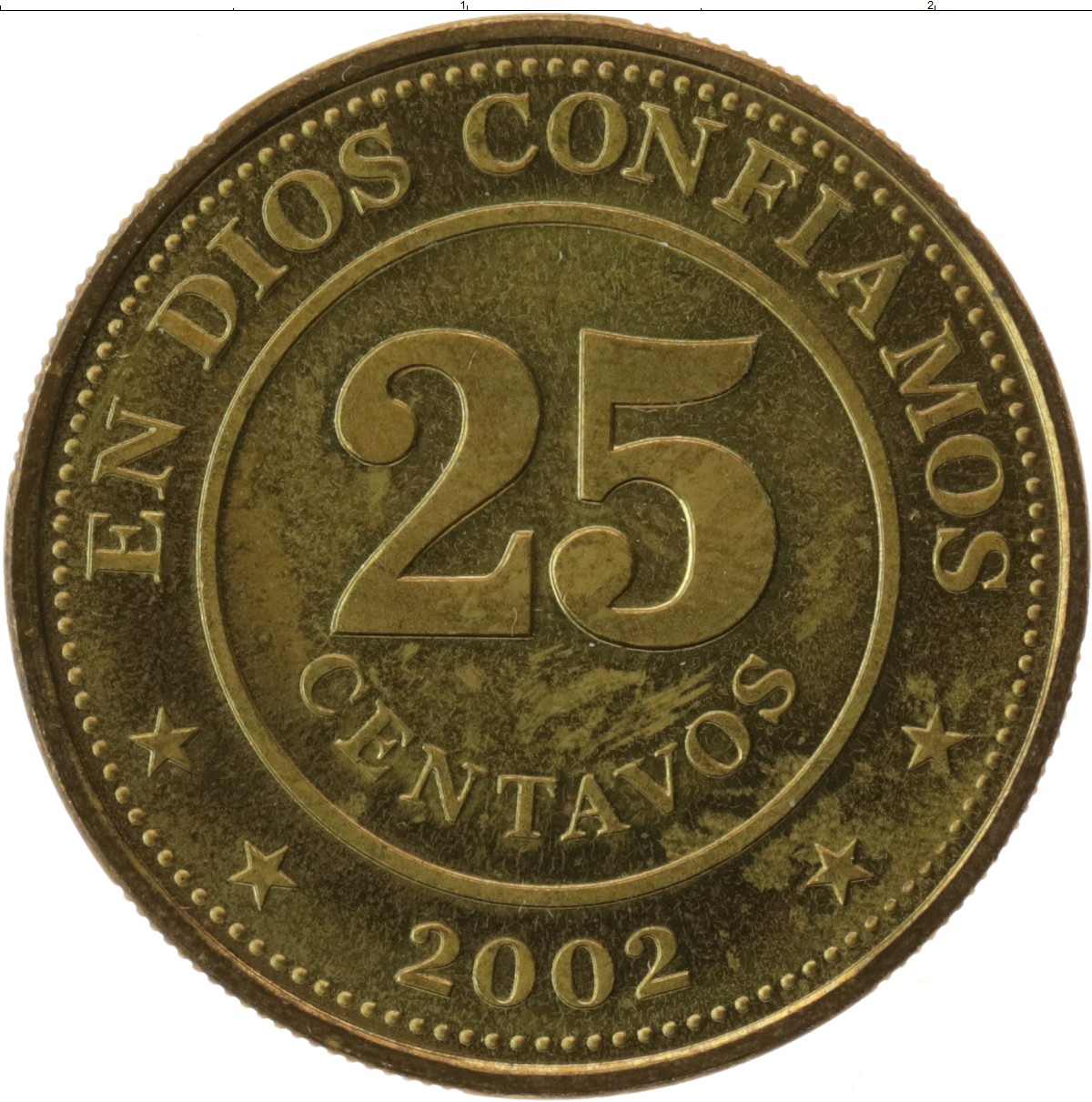 Монета 25 2002 года