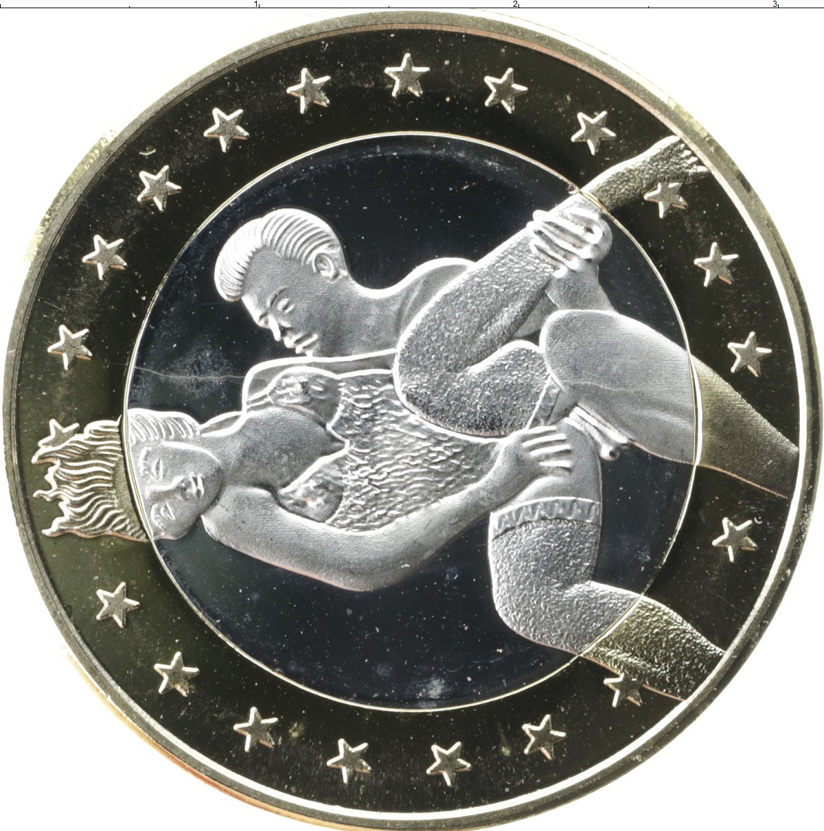 Оценить и Продать монету 6 секс евро Германия Сувенир Биметалл