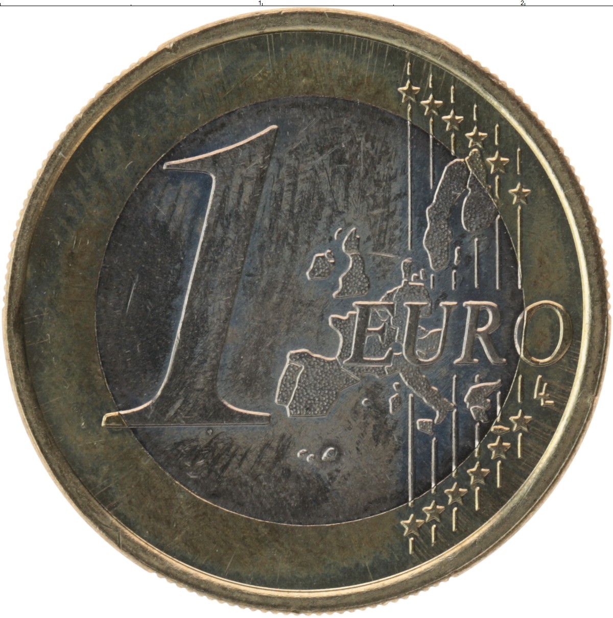 Монеты стран Евросоюза номиналом 1 евро