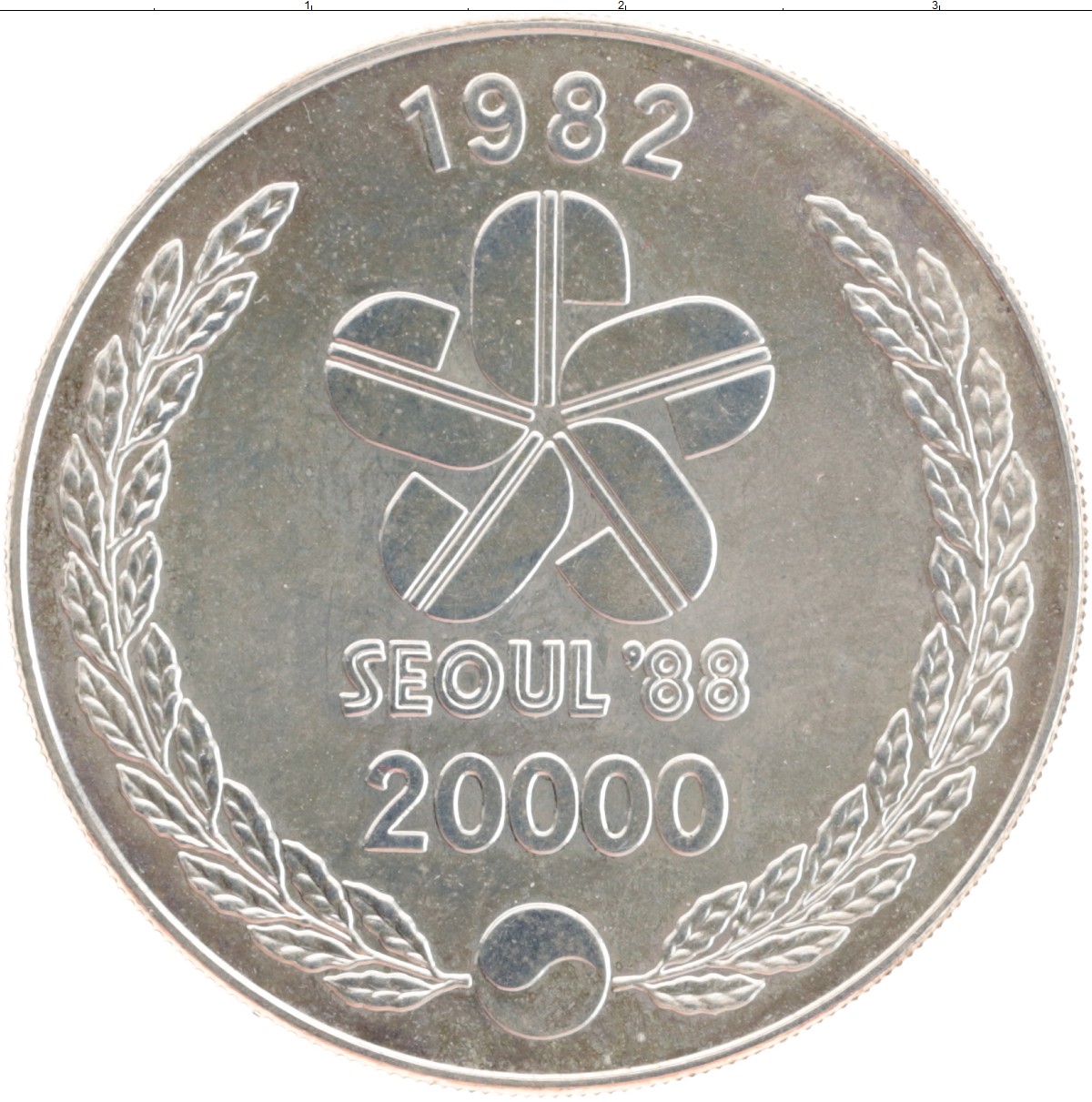 Монета 5 вон 1983 Южная Корея