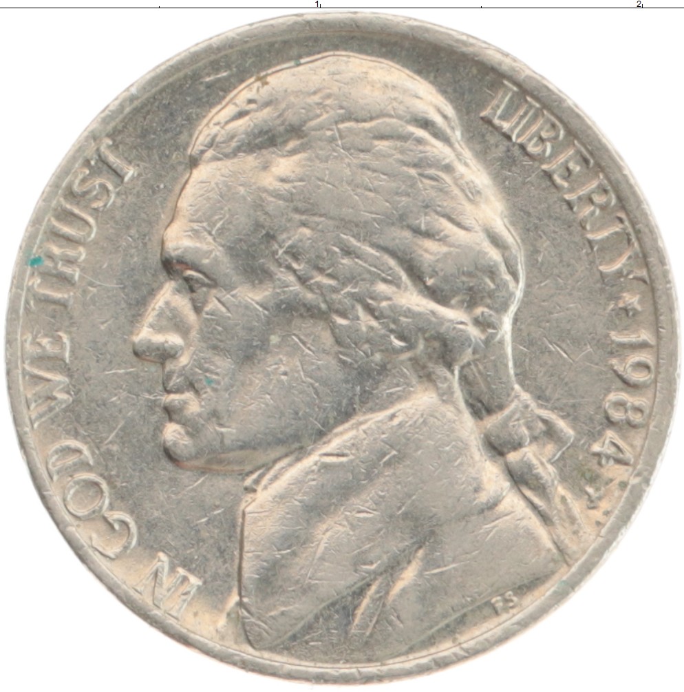 монета 5 центов сша
