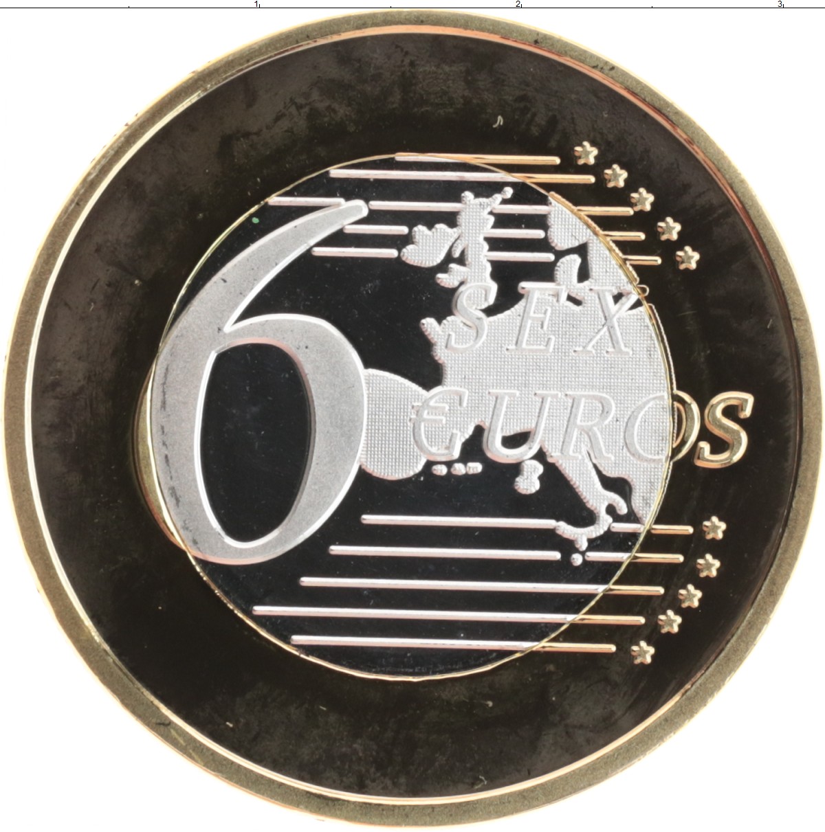 6 СЕКС ЕВРО - 26, сувенирная монета