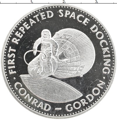 

Монеты Клуб Нумизмат, США Медаль Космос, GEMINI 10 Серебро Proof-