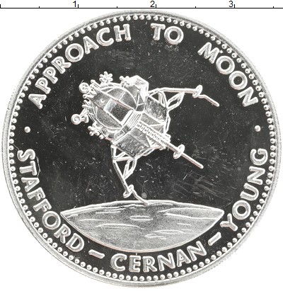 

Монеты Клуб Нумизмат, США Медаль Космос, APOLLO 10 Серебро Proof-