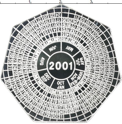 

Монеты Клуб Нумизмат, Монета Замбия 4000 квач 2000 Елизавета II Серебро Proof