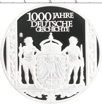 

Монеты Клуб Нумизмат, Монета Германия Жетон 1000 лет Немецкому государству Посеребрение XF