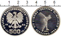 

Монеты Клуб Нумизмат, Монета Польша 500 злотых Серебро 1983 Proof-