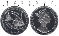 

Монеты Клуб Нумизмат, Монета Гибралтар 21 экю Серебро 1995 Proof