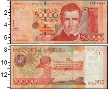 

Банкноты Клуб Нумизмат, Банкнота Венесуэла 50000 боливаров 2006 UNC