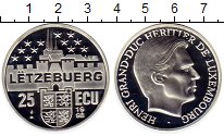 

Монеты Клуб Нумизмат, Монета Люксембург 25 экю Серебро 1998 Proof