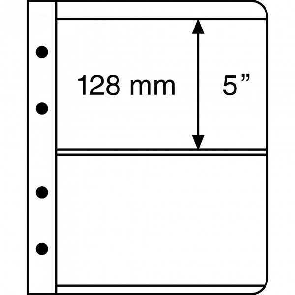 Лист Vario на 2 боны (Россия) Лист формата Vario предназначен для хранения бон, открыток или фотокарточек