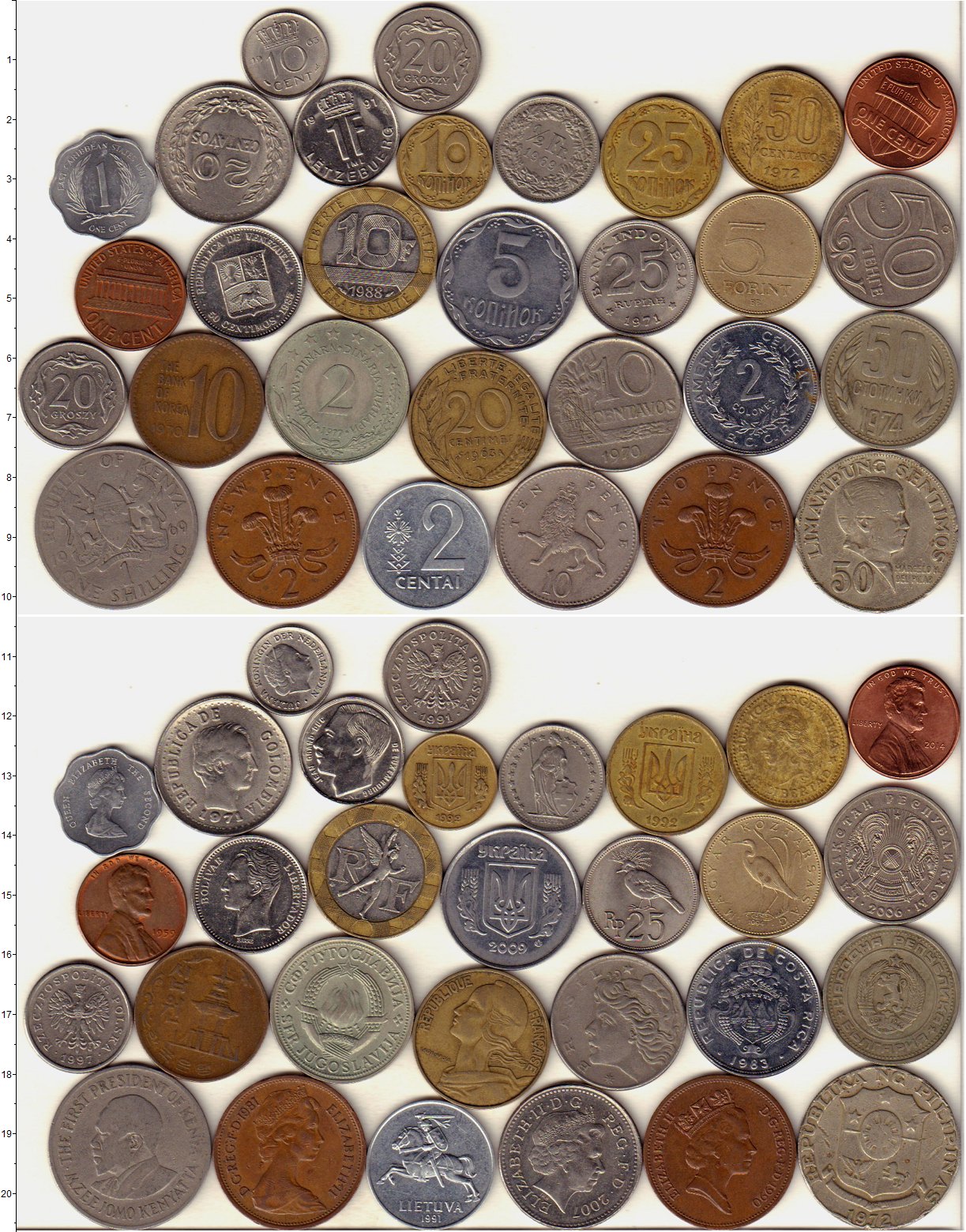 монеты мира все страны фото
