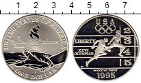 

Монеты Клуб Нумизмат, Монета США 1 доллар Серебро 1995 Proof