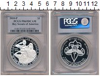 

Монеты Клуб Нумизмат, Монета США 1 доллар Серебро 2010 Proof