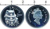 

Монеты Клуб Нумизмат, Монета Канада 5 центов Серебро 2000 Proof