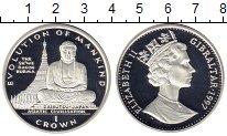 

Монеты Клуб Нумизмат, Монета Гибралтар 1 крона Серебро 1997 Proof-