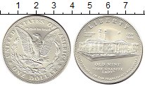 

Монеты Клуб Нумизмат, Монета США 1 доллар Серебро 2006 UNC