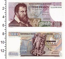 

Банкноты Клуб Нумизмат, Банкнота Бельгия 100 франков 1974 UNC