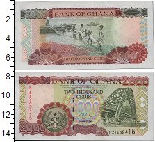 

Банкноты Клуб Нумизмат, Банкнота Гана 2000 седи 2006 Мост, лодки UNC