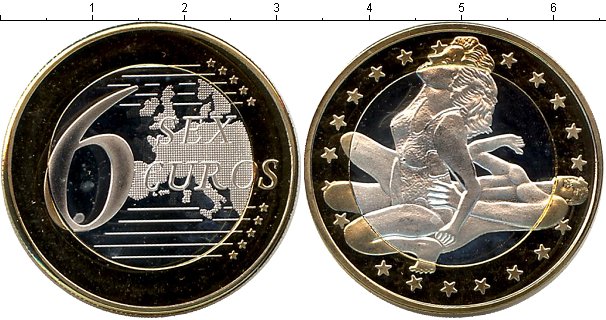 НОВЫЙ ЛУЧШИЙ набор секс монеты евро SEX EURO в СЕРЕБРЕ эротика в подарок