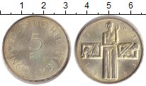 

Монеты Клуб Нумизмат, Монета Швейцария 5 франков Серебро 1963 UNC-